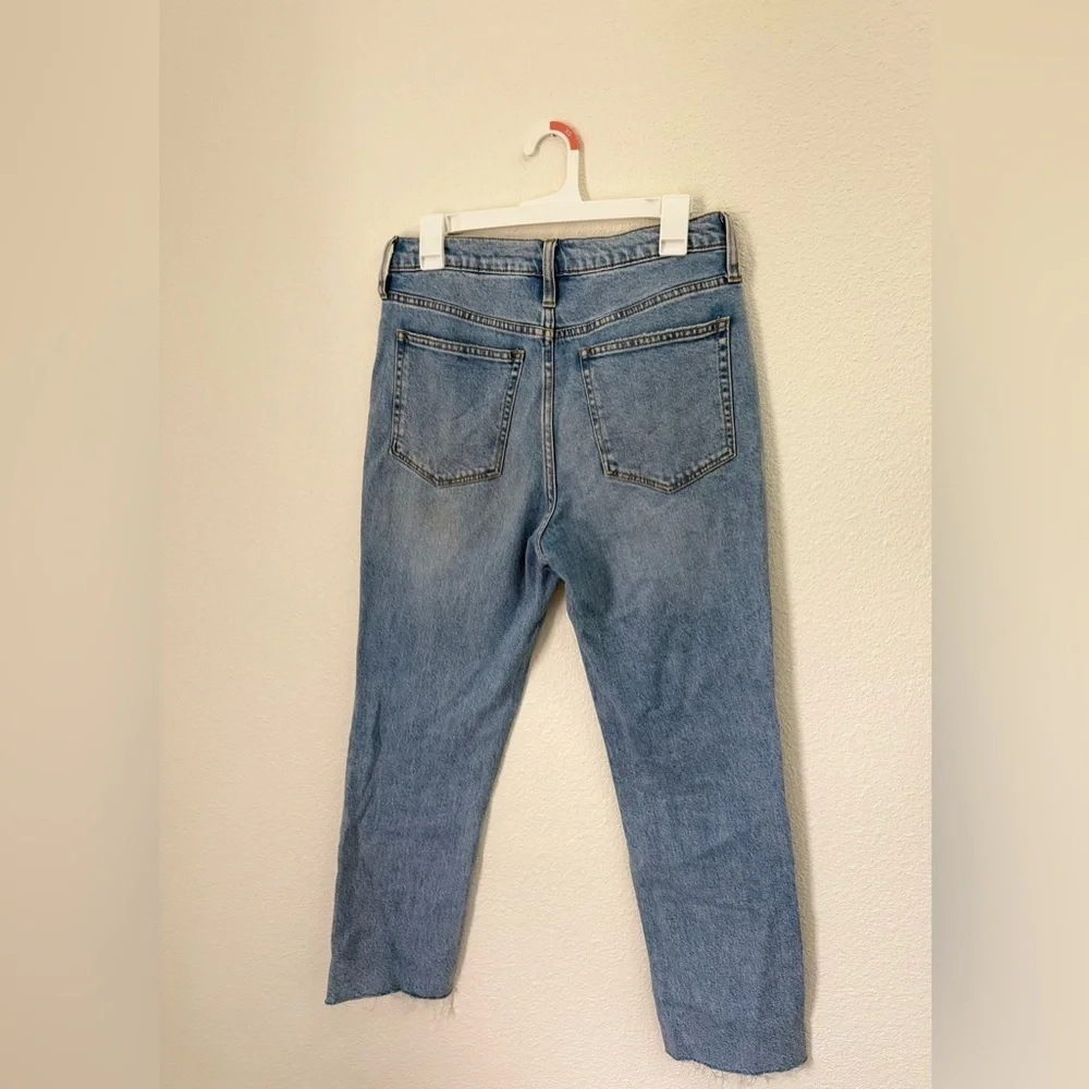 J. Crew Blue Denim Essential Straight High Rise Jeans Women’s Size 28